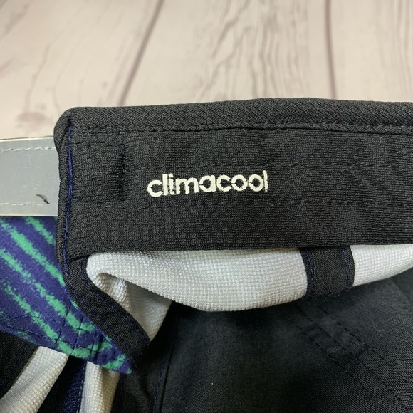 Adidas Running Cap Hat Climacool Blue and Green Adjustable One Size Hook Loop - Picture 8 of 9